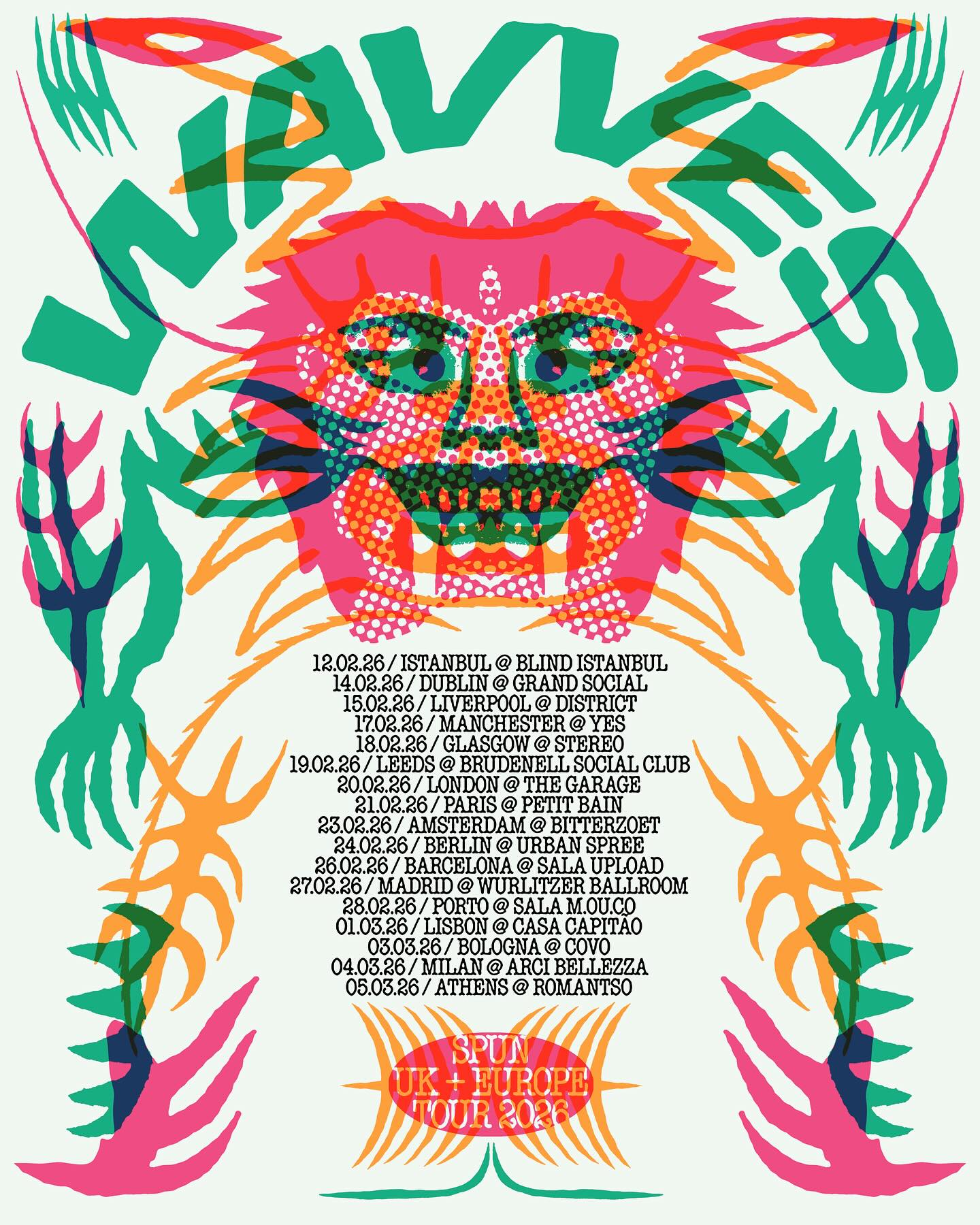 Wavves Tour Poster 2026